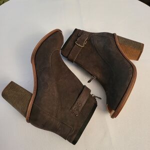 Timberland Marge Peep Toe Leather Booties Size US 9